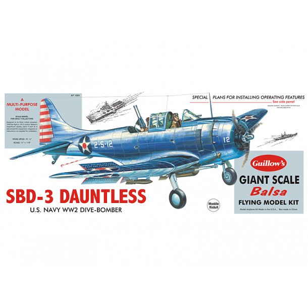 Douglas SBD-3 Dauntless - Guillows 1/16