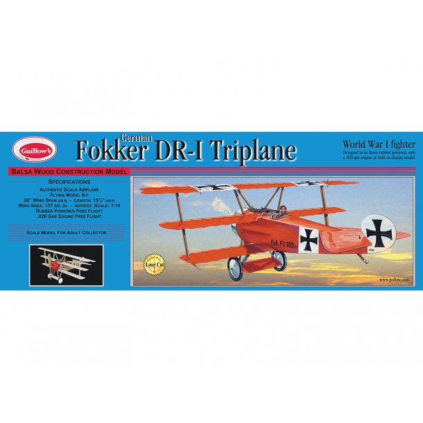 Fokker DR-1 Triplane - Guillows 1/16