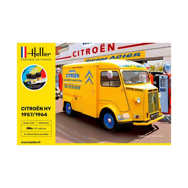 Citroen HY 57/64 Service Citroen Starter Kit - Heller 1/24