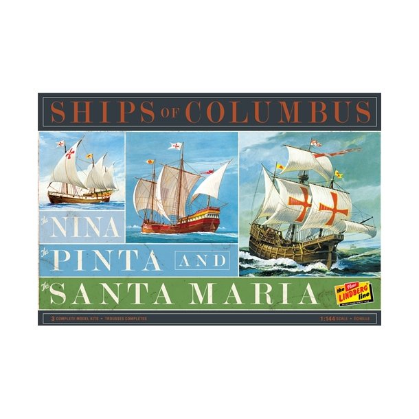 Ships of Columbus: Nina, Pinta and Santa Maria - Lindberg 1/144